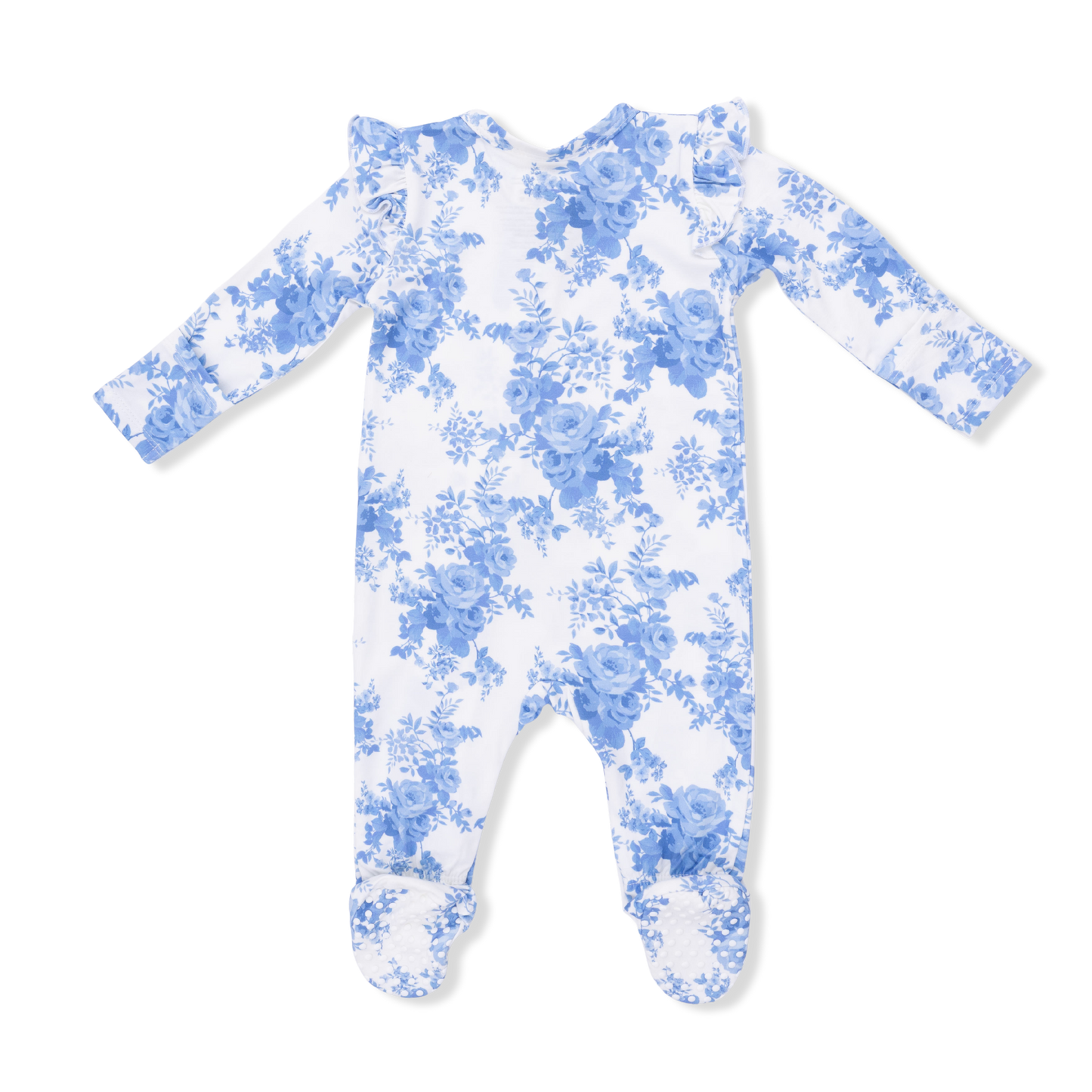 Dream Cottage Floral Zip Footie