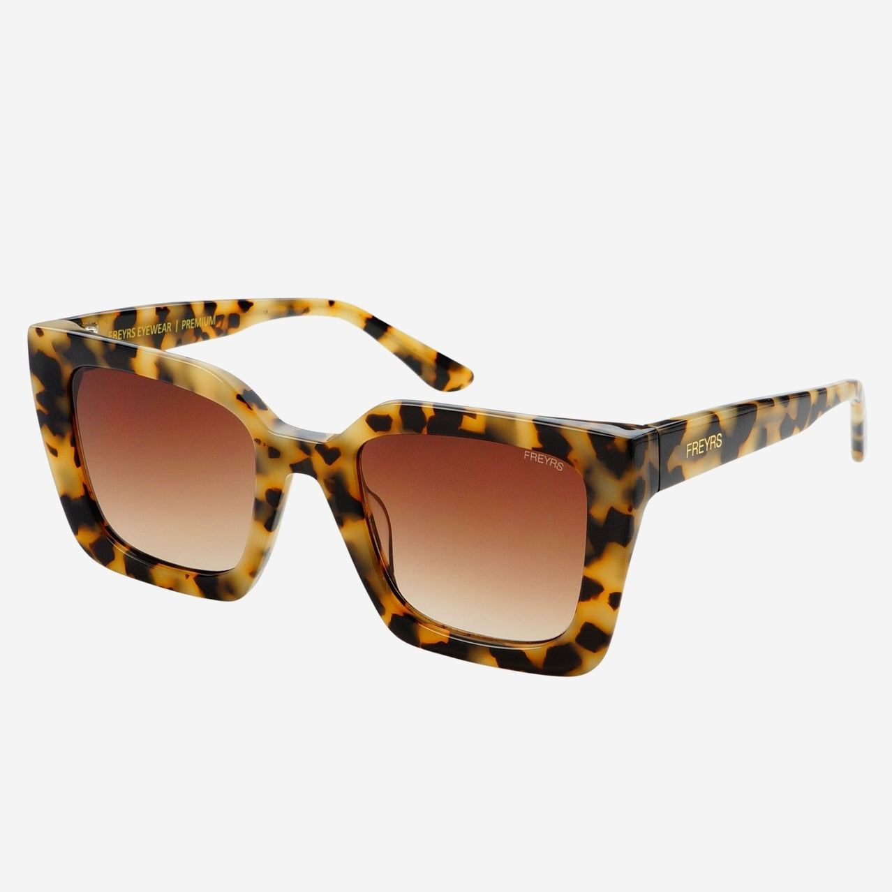 Milky Tortoise Coco Square Sunglasses