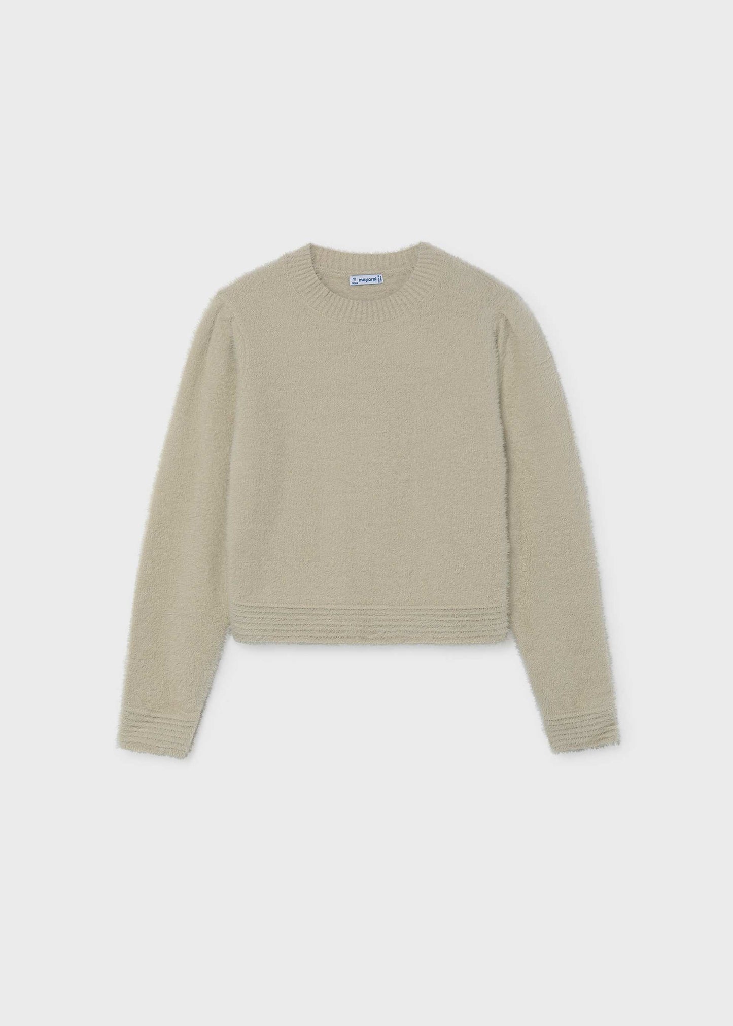 Stone Fuzzy Effect Sweater