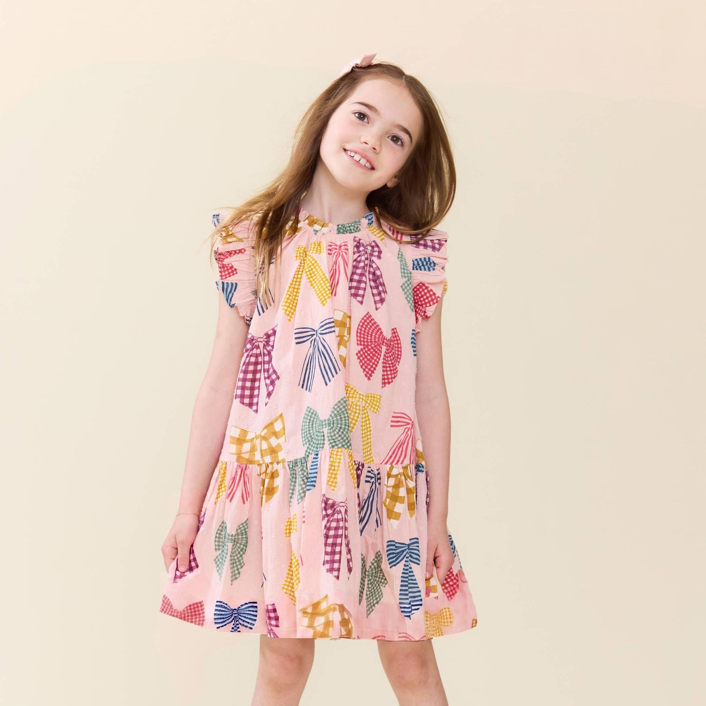 Patterned Bows Harper Dress