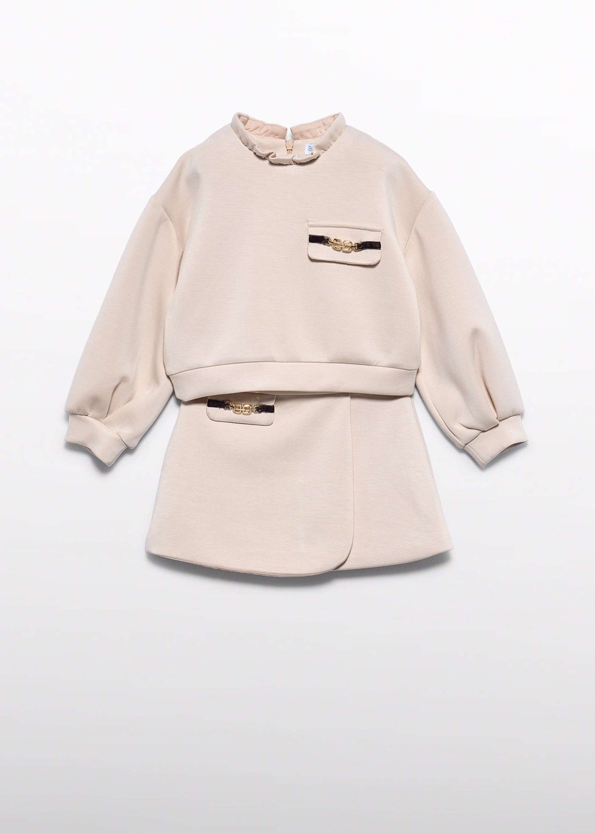Oat Fleece Skirt Set