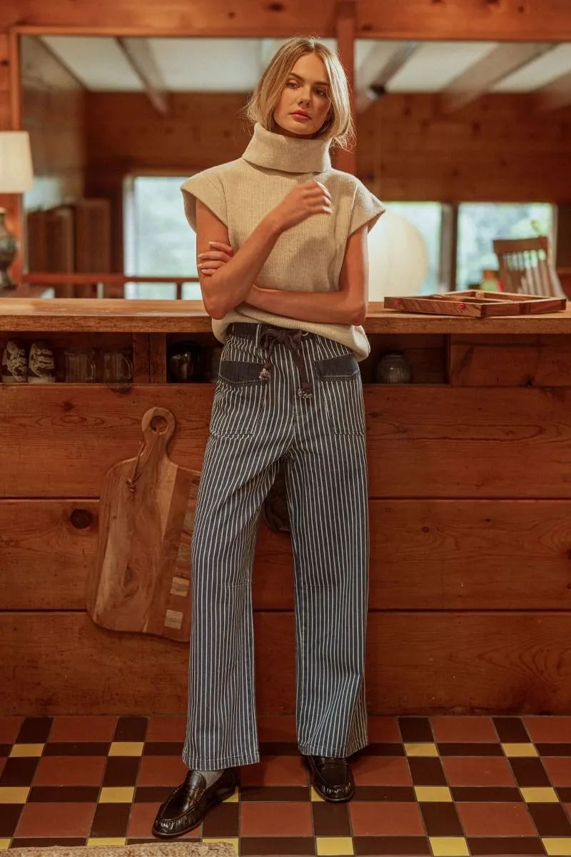 Denim Drawstring Pant