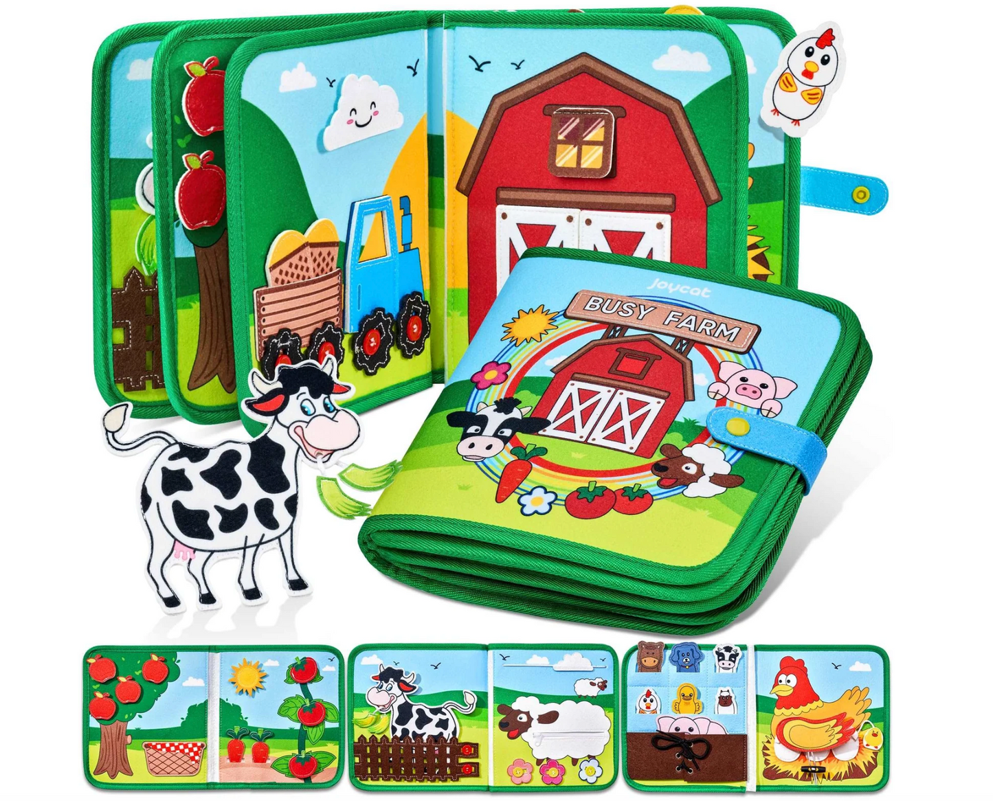 Farm Animal Felt Busy Book
