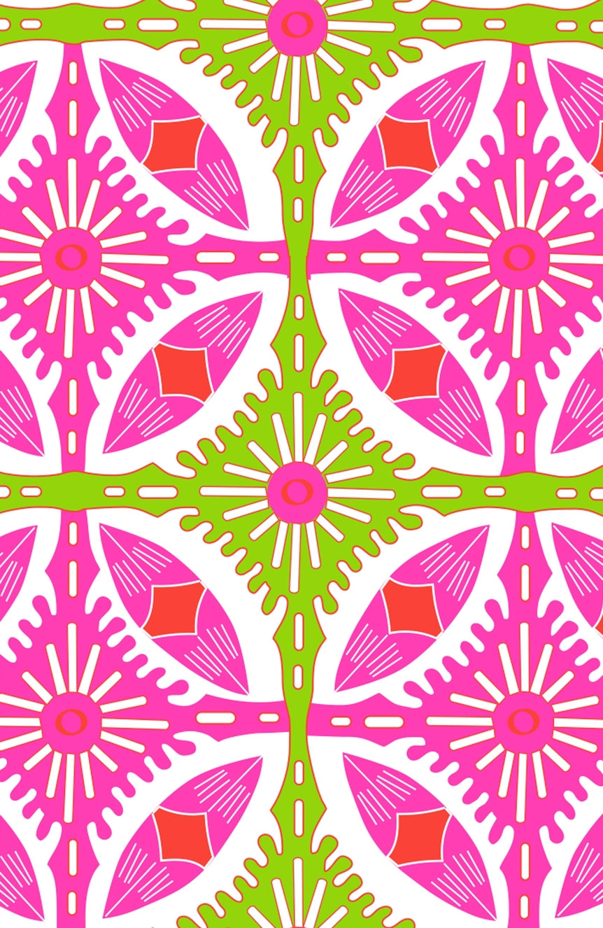 Pink/Lime Shirt Tail 2.0 Dress - Smell the Roses