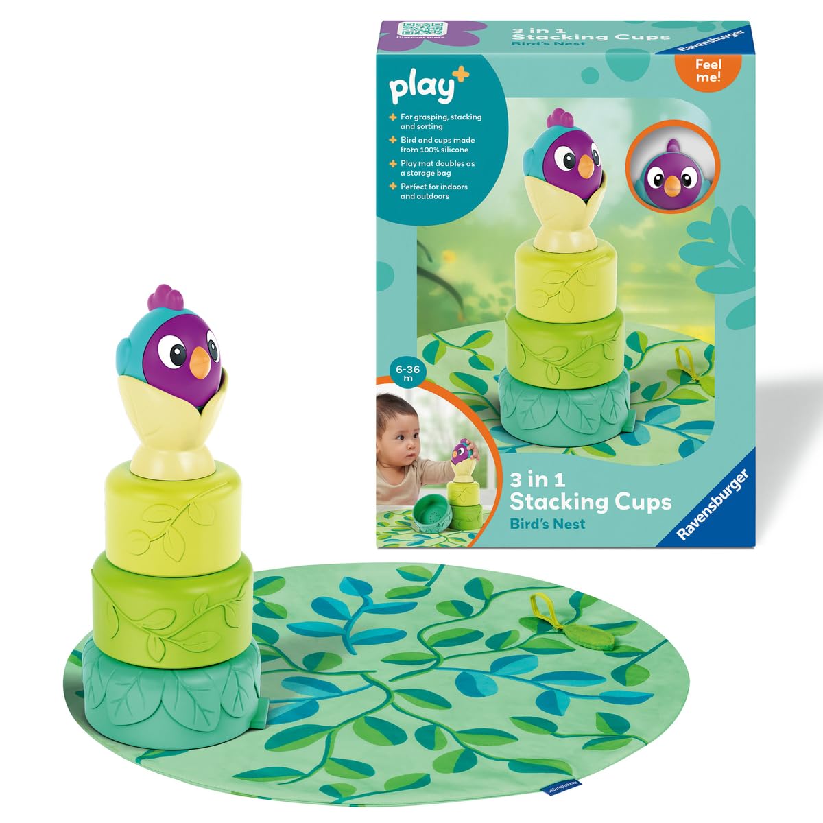 3-in-1 Stacking Cups: Bird's Nest