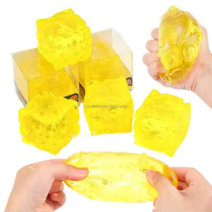 Squeez Ball Crystal Cheese Cube Squishy