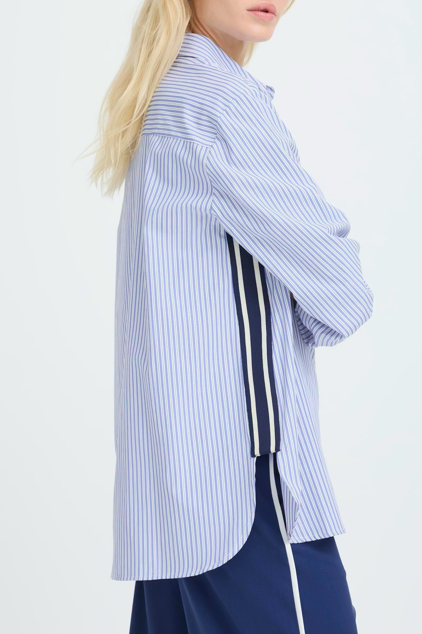 Blue Stripe BYHanio Button Down