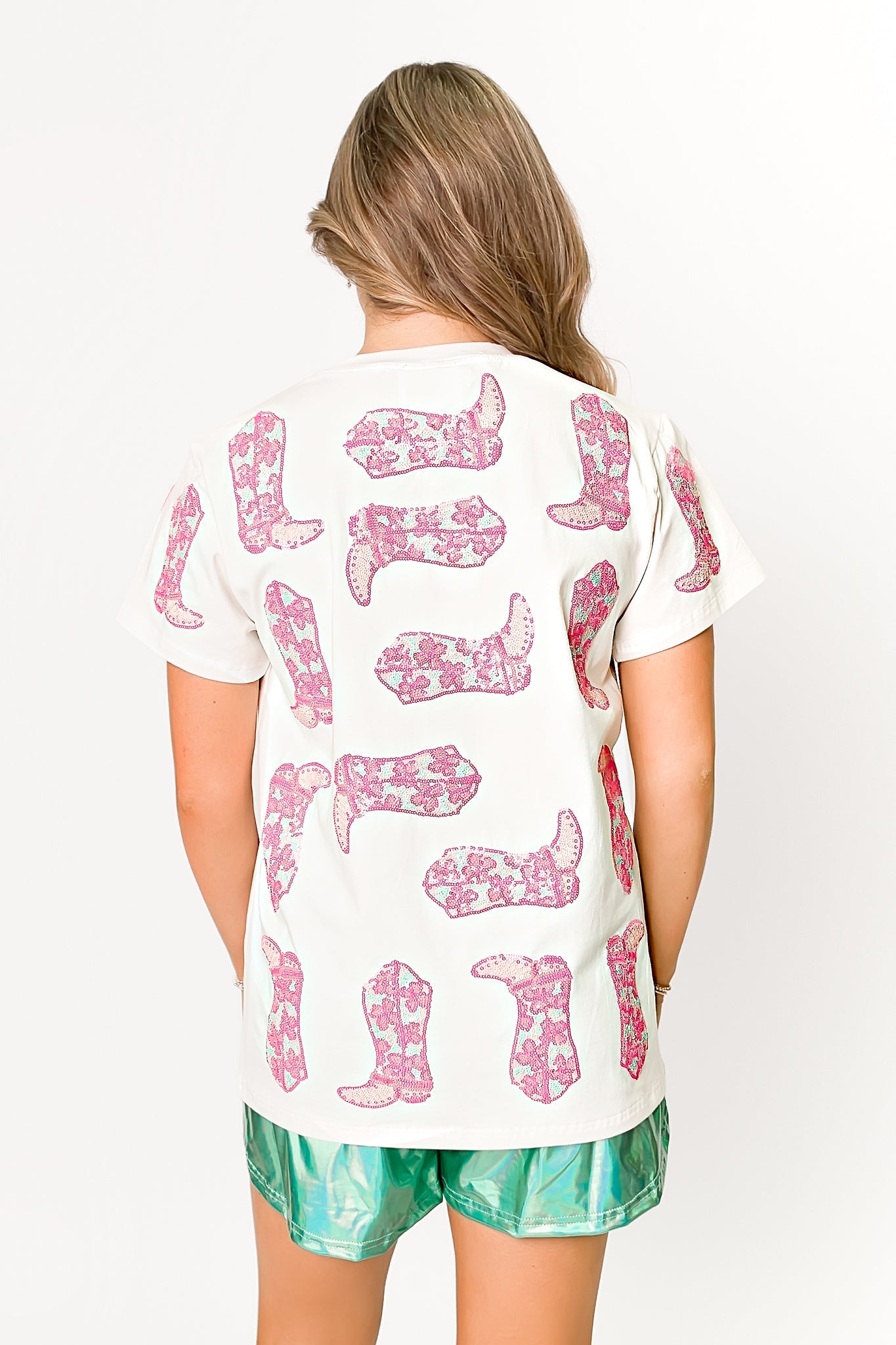 Women Cowgirl Sequin Shirt