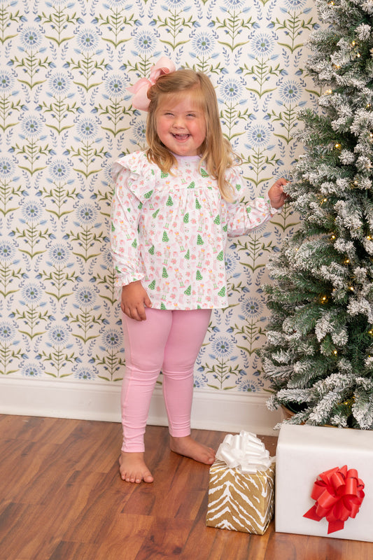 Mary Reese Christmas Legging Set