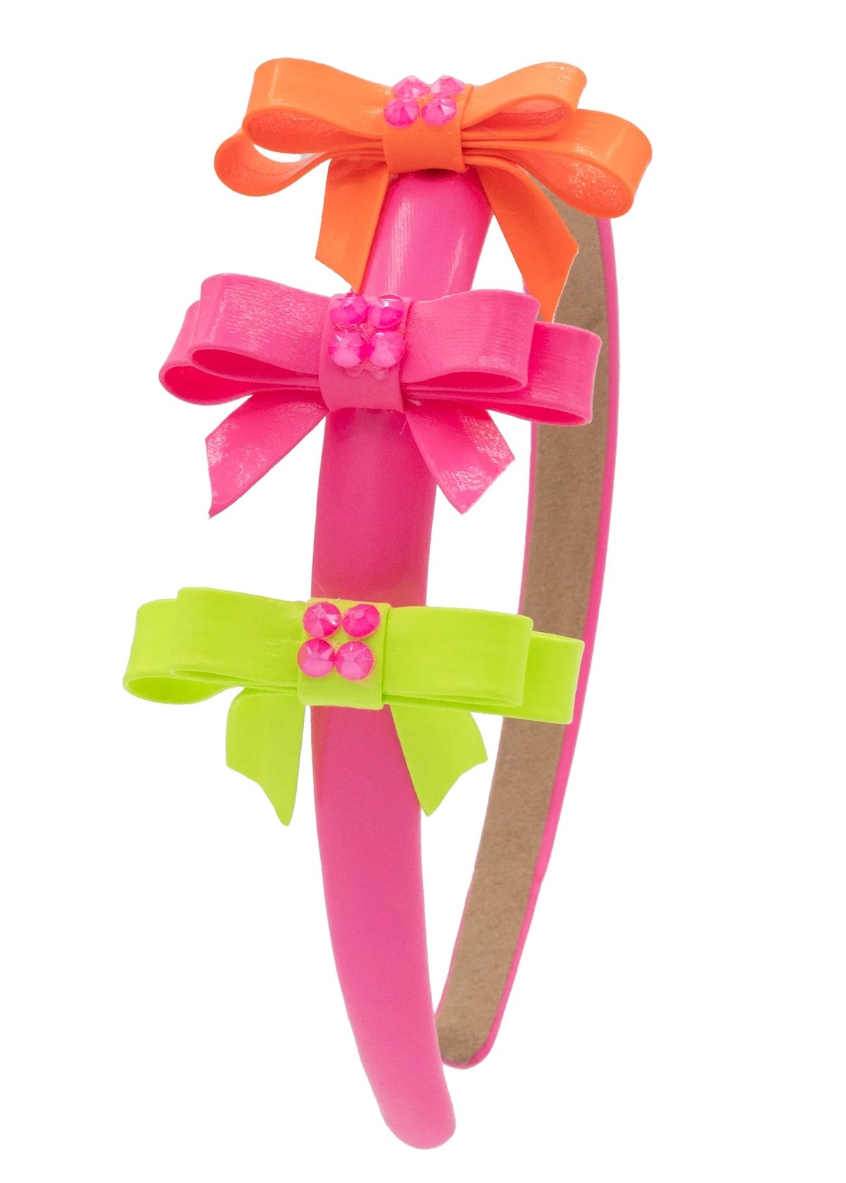 Leather 3 Bows Headband