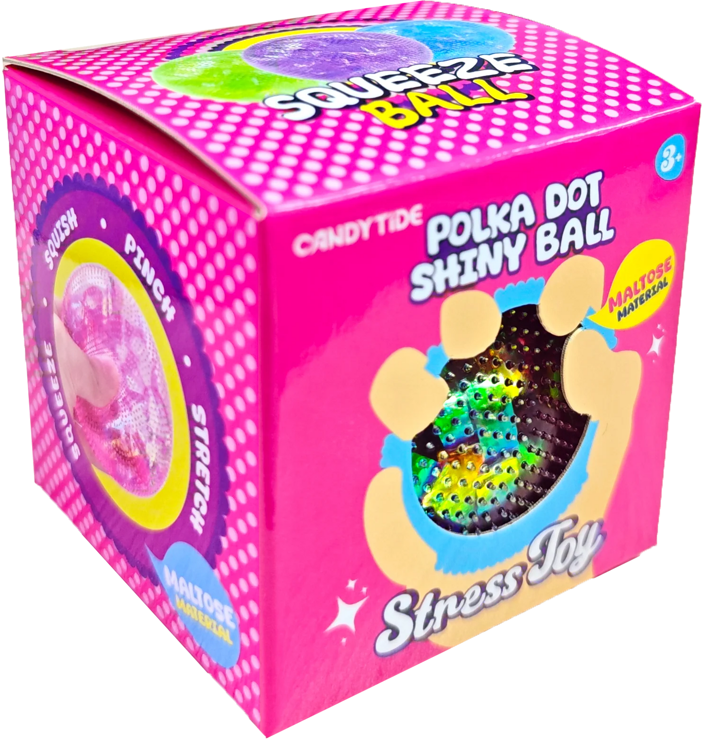 Maltose Polka Dot Shiny Ball Squishy - Assorted