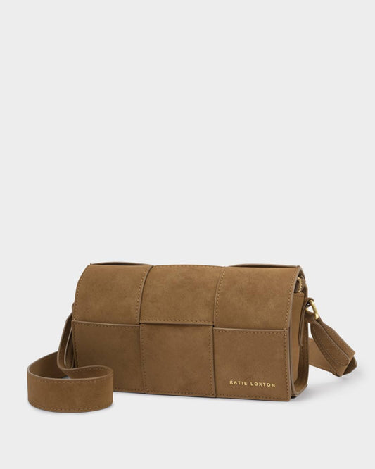 Taya Suedette Crossbody Bag - Caramel
