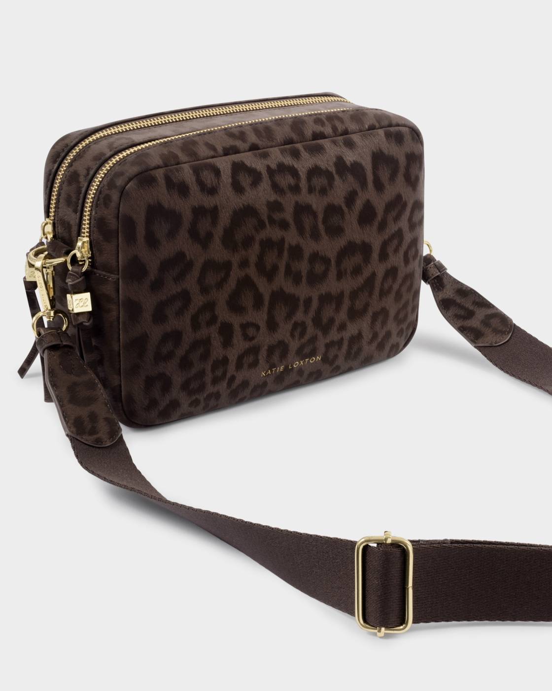 Lottie Large Crossbody Bag - Chocolate Leopard