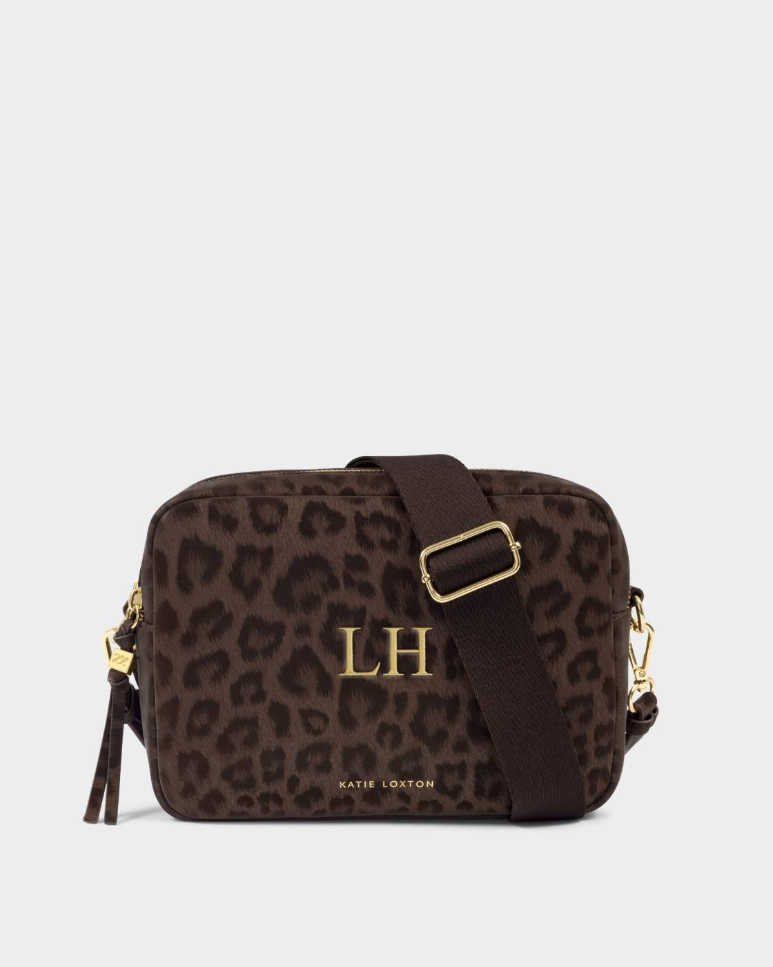 Lottie Large Crossbody Bag - Chocolate Leopard