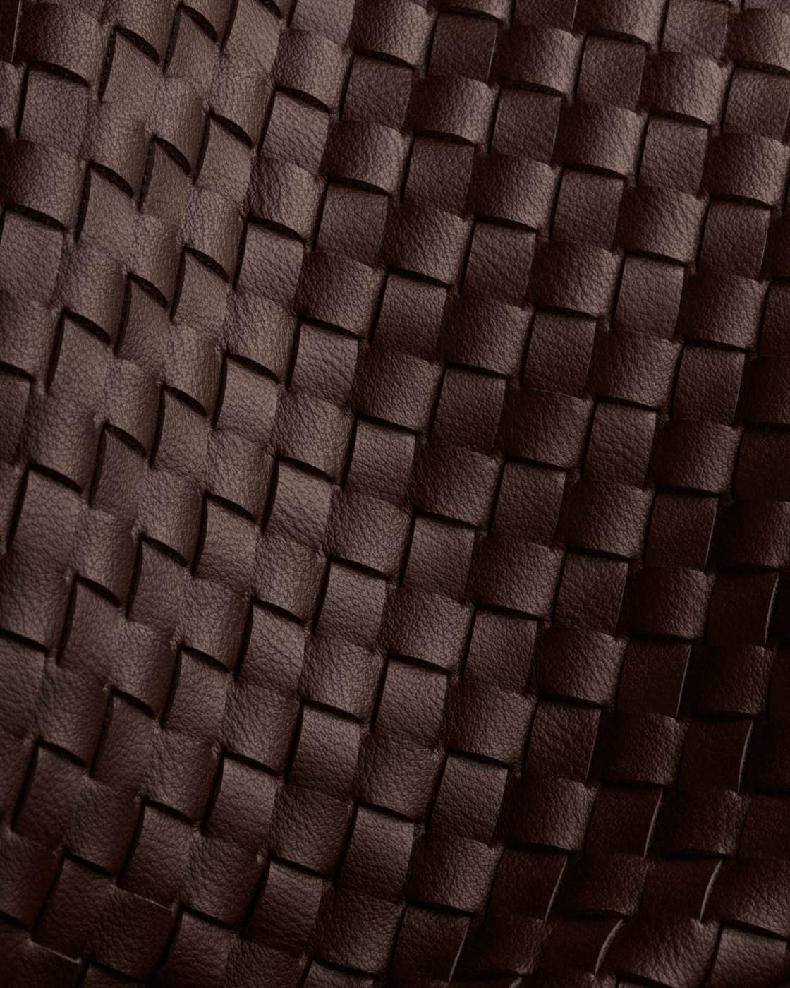Nova Hand Woven Top Handle Bag - Chocolate