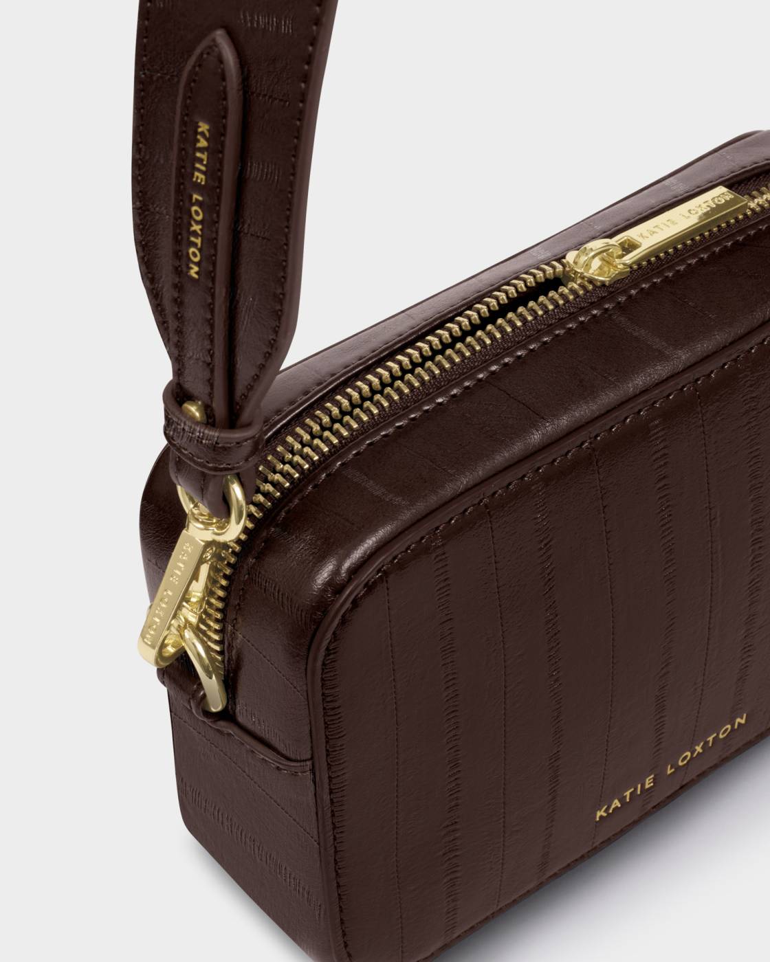 Avery Small Crossbody Bag - Chocolate Eel