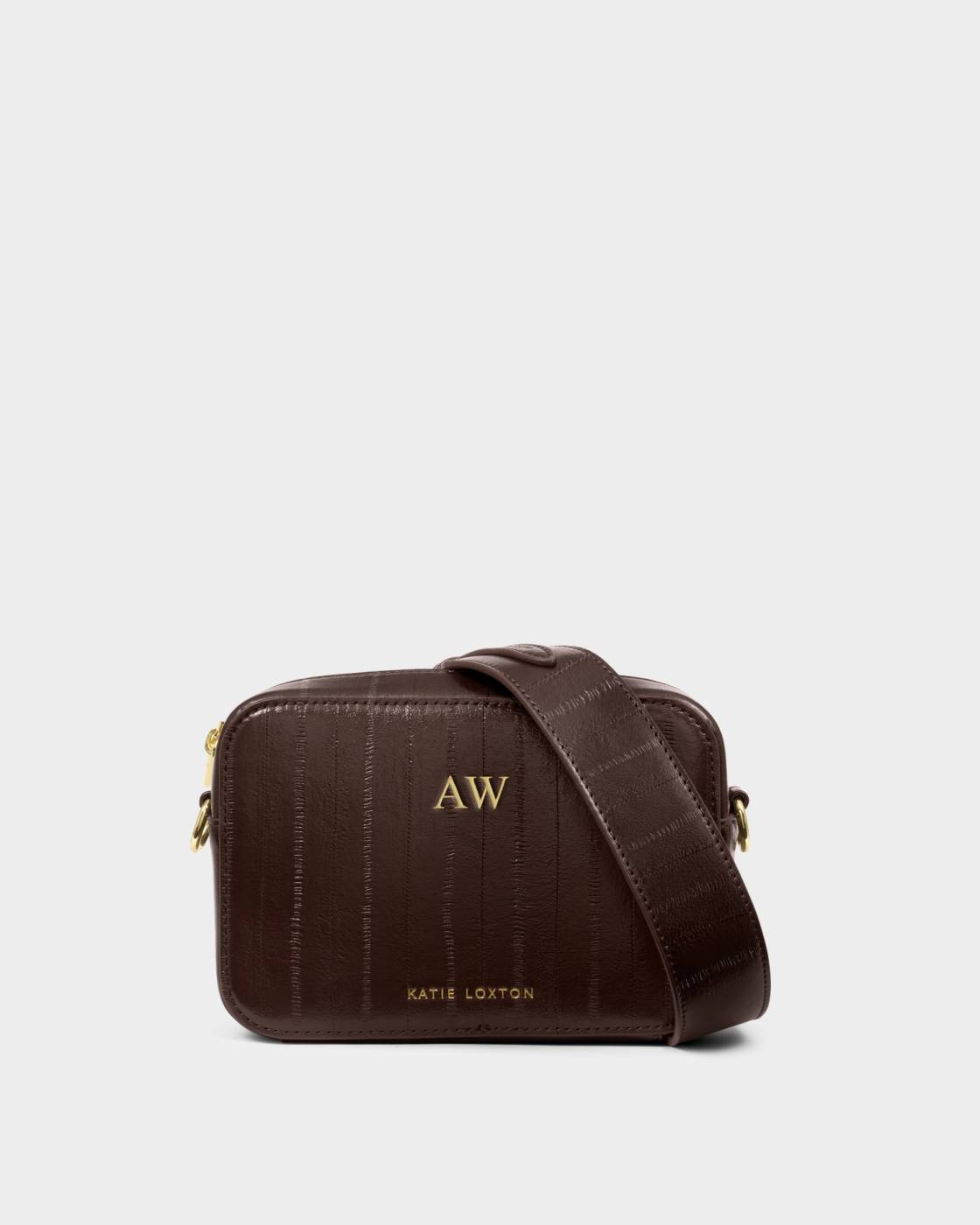 Avery Small Crossbody Bag - Chocolate Eel