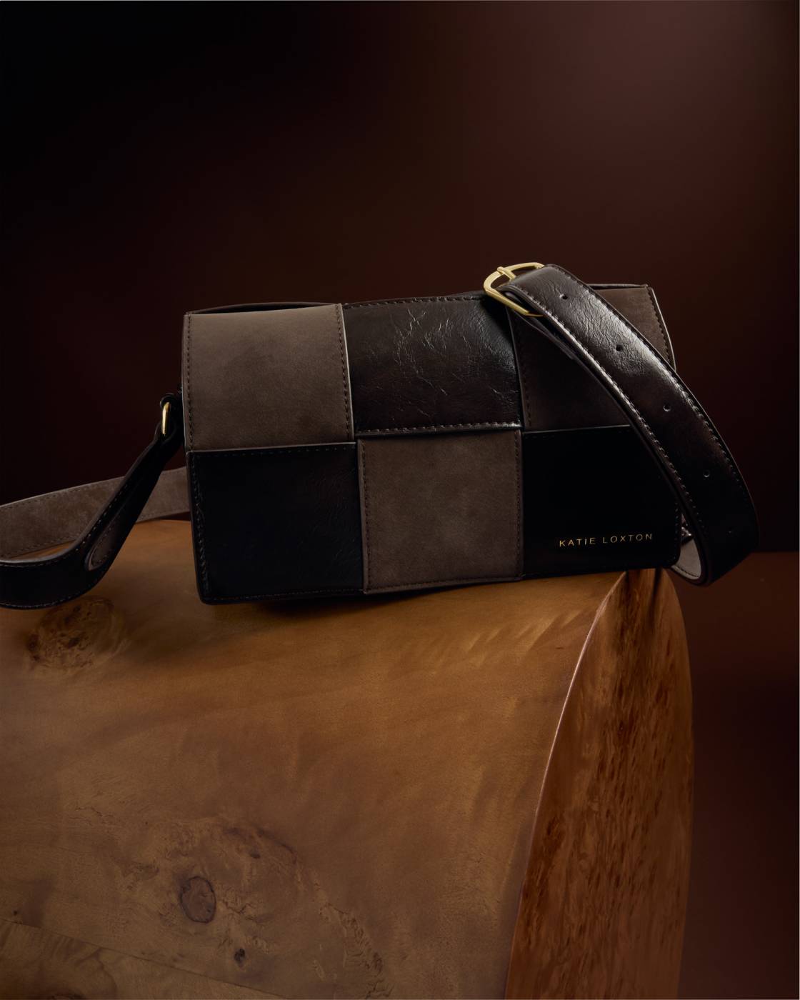 Taya Suedette Crossbody Bag - Bitter Chocolate
