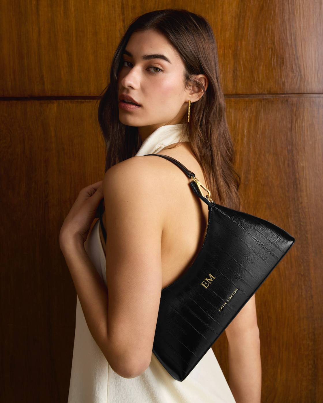 Miley Small Shoulder Bag - Black Eel