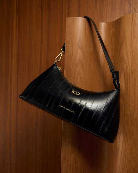 Miley Small Shoulder Bag - Black Eel