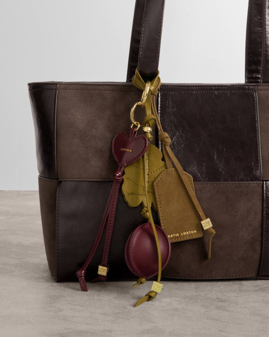 Taya Hand Woven Suedette Tote Bag - Bitter Chocolate