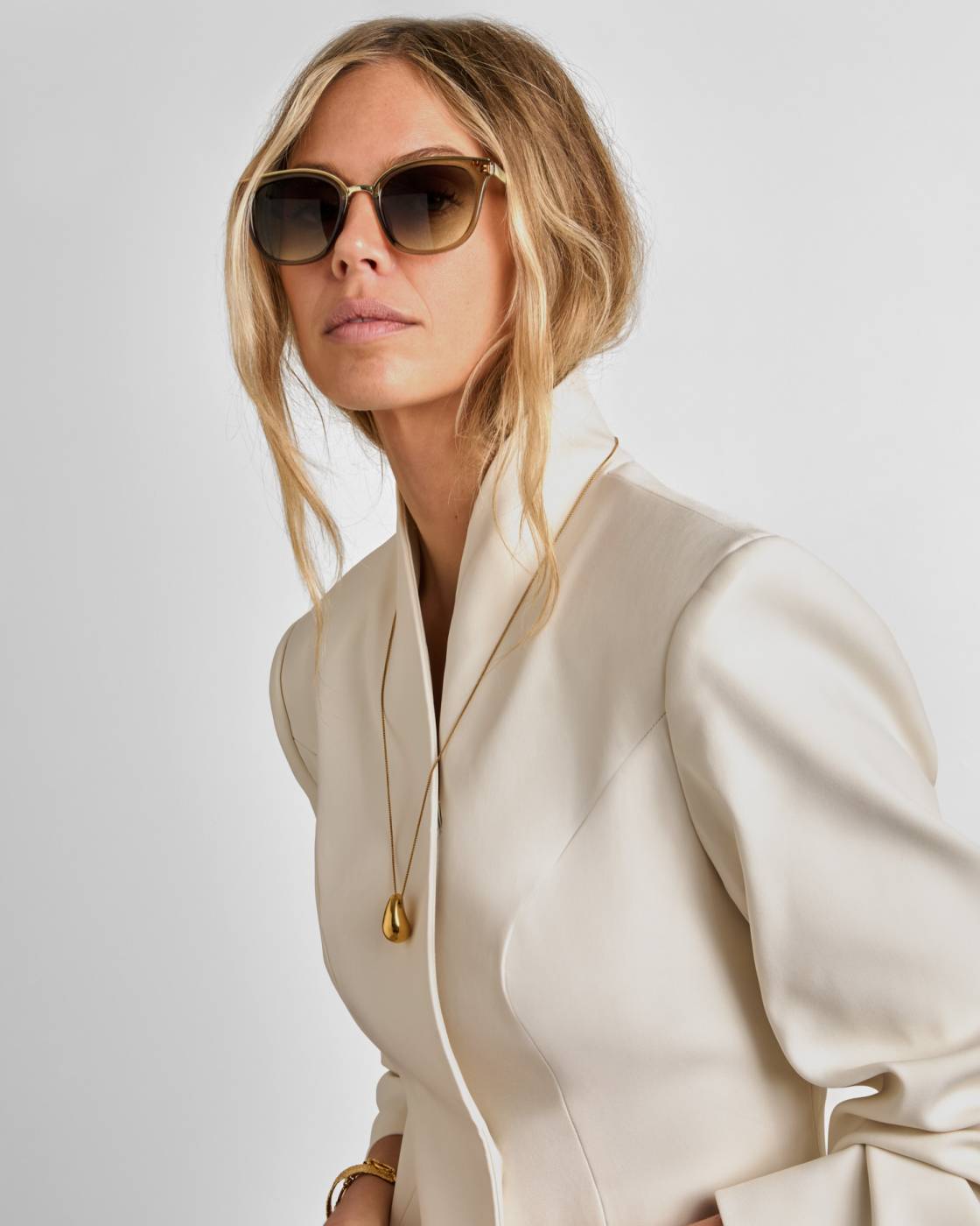 Provence Soft Square Sunglasses - Khaki