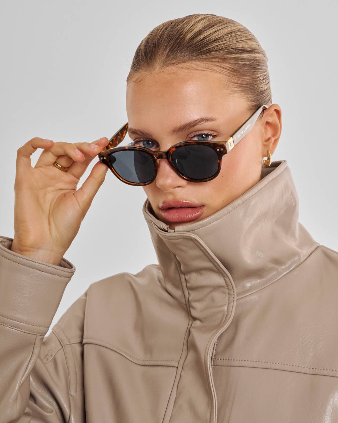 Bologna Round Square Sunglasses - Dark Tortoise