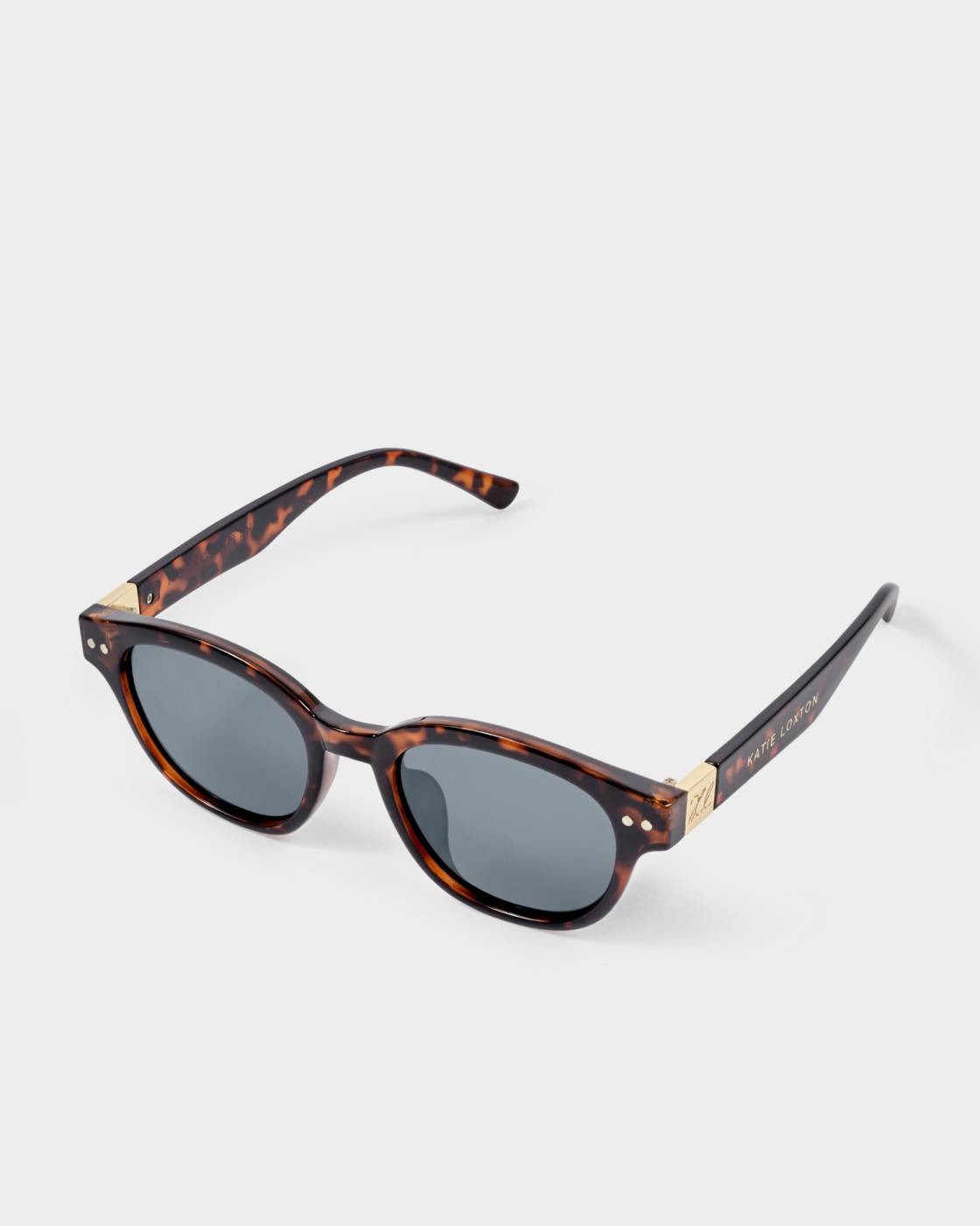 Bologna Round Square Sunglasses - Dark Tortoise