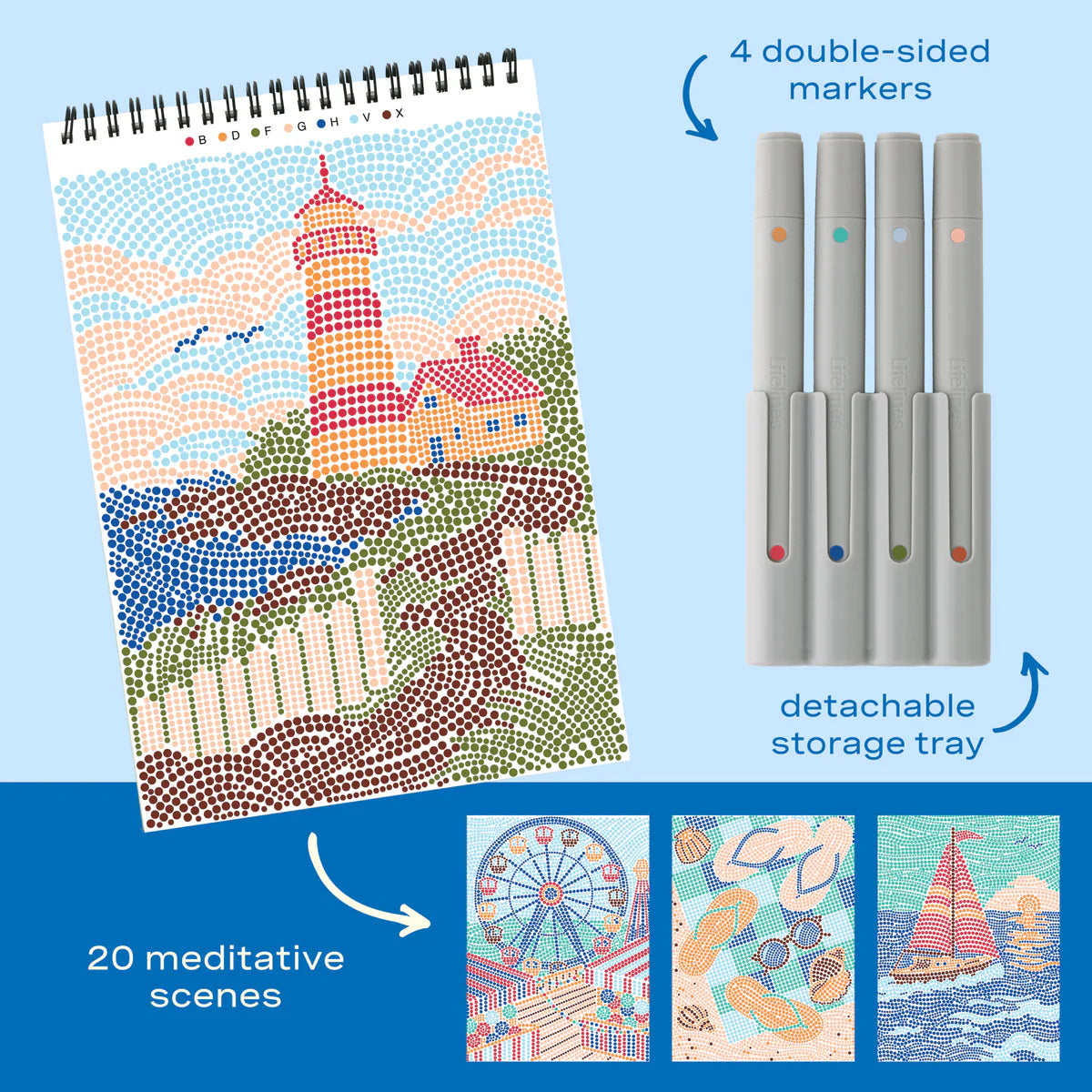 FlowArt: Dot-By-Letter Day at the Beach