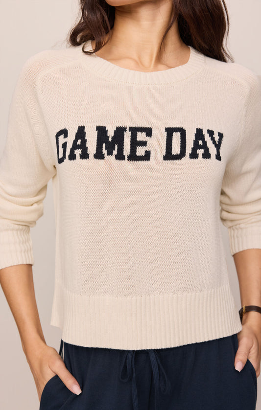 Varsity Stand In Sweater Sandstone