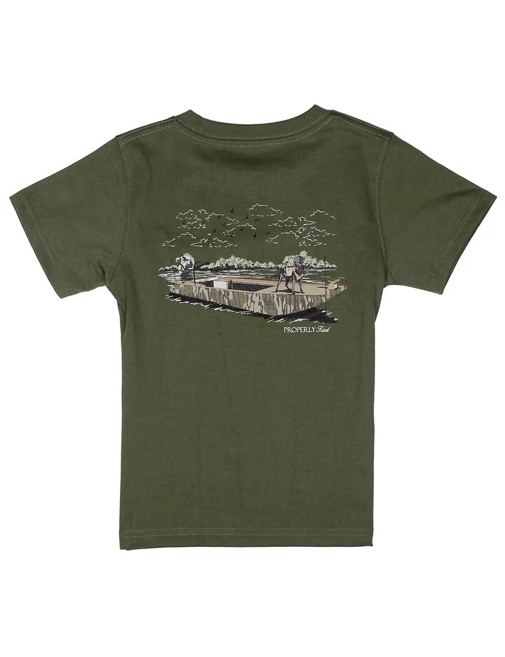 Mossy Oak Boat Ride SS Olive Shirt