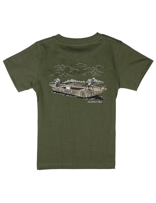 Mossy Oak Boat Ride SS Olive Shirt