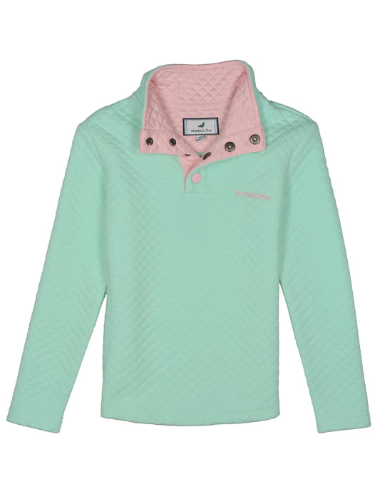 Girls Social Pullover Seafoam