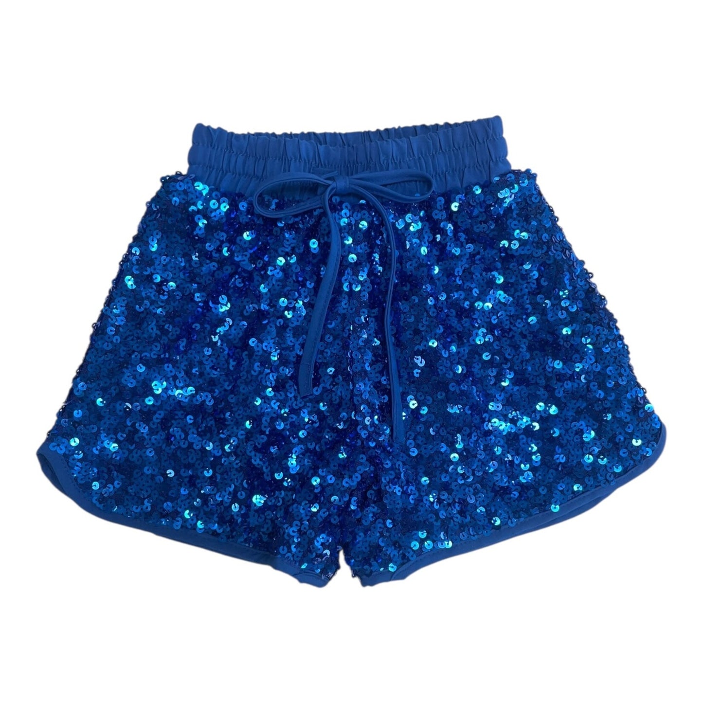 Blue Sequin Short