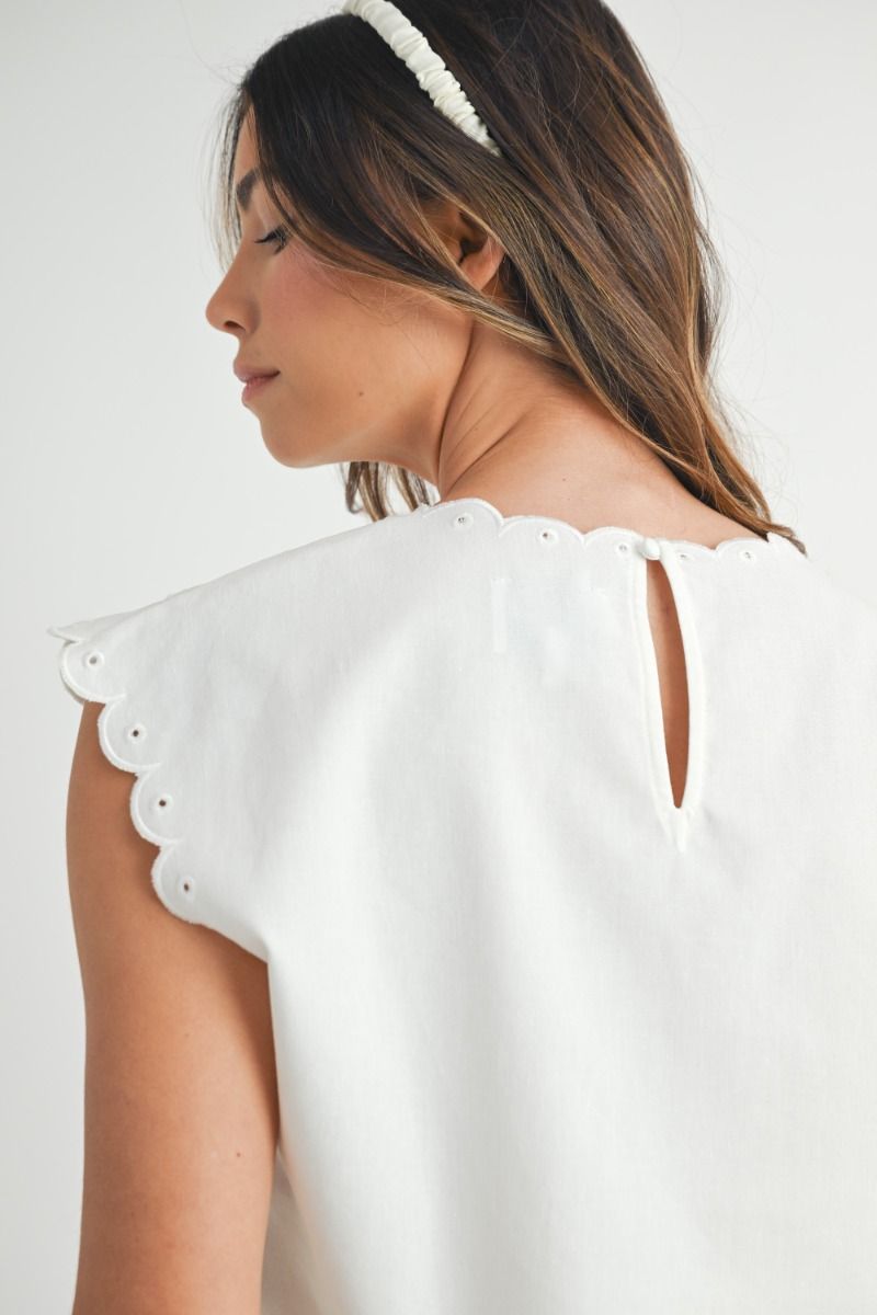 Embroidery Top And Short Set