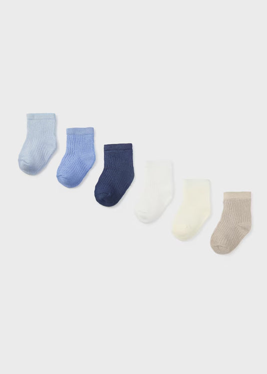 6pc EcoVero Socks - Blues