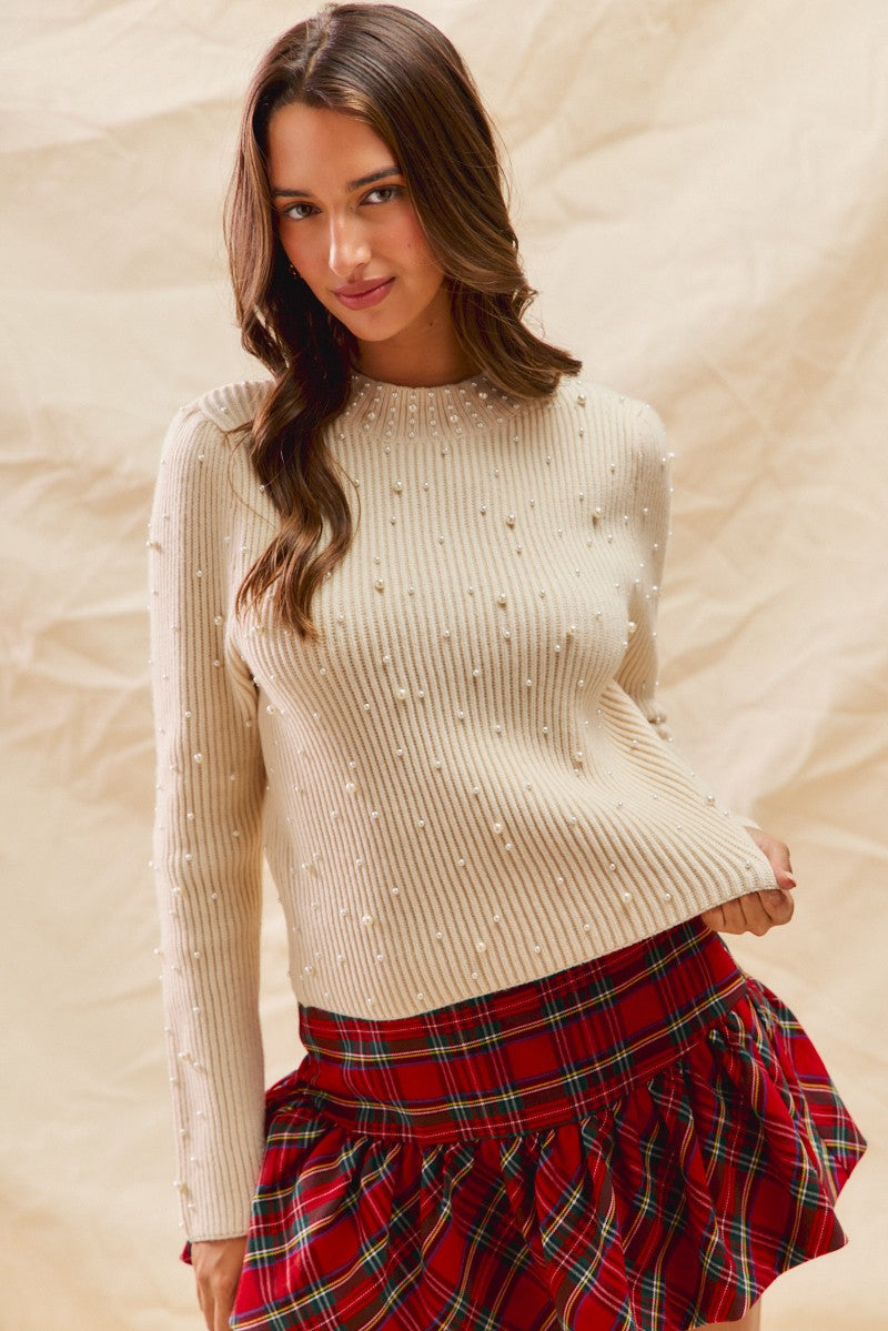 Pearl Embellished Sweater