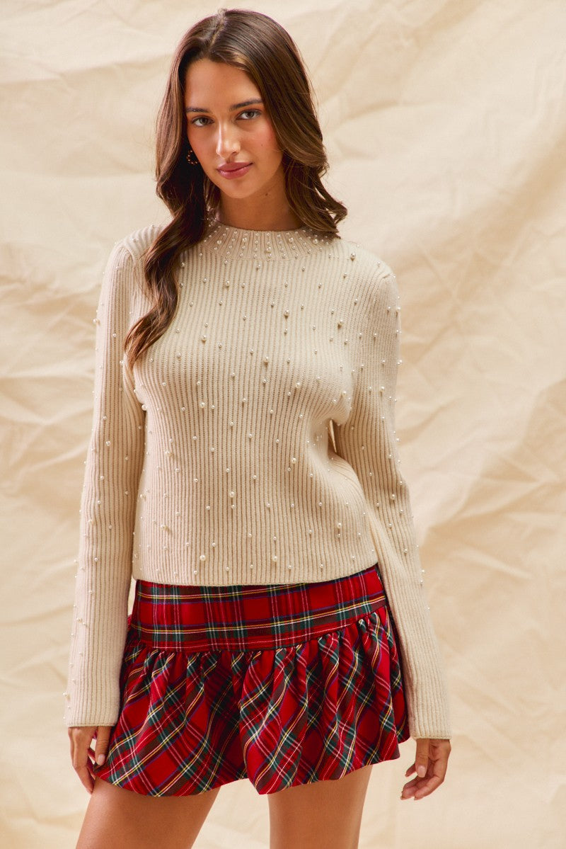 Pearl Embellished Sweater