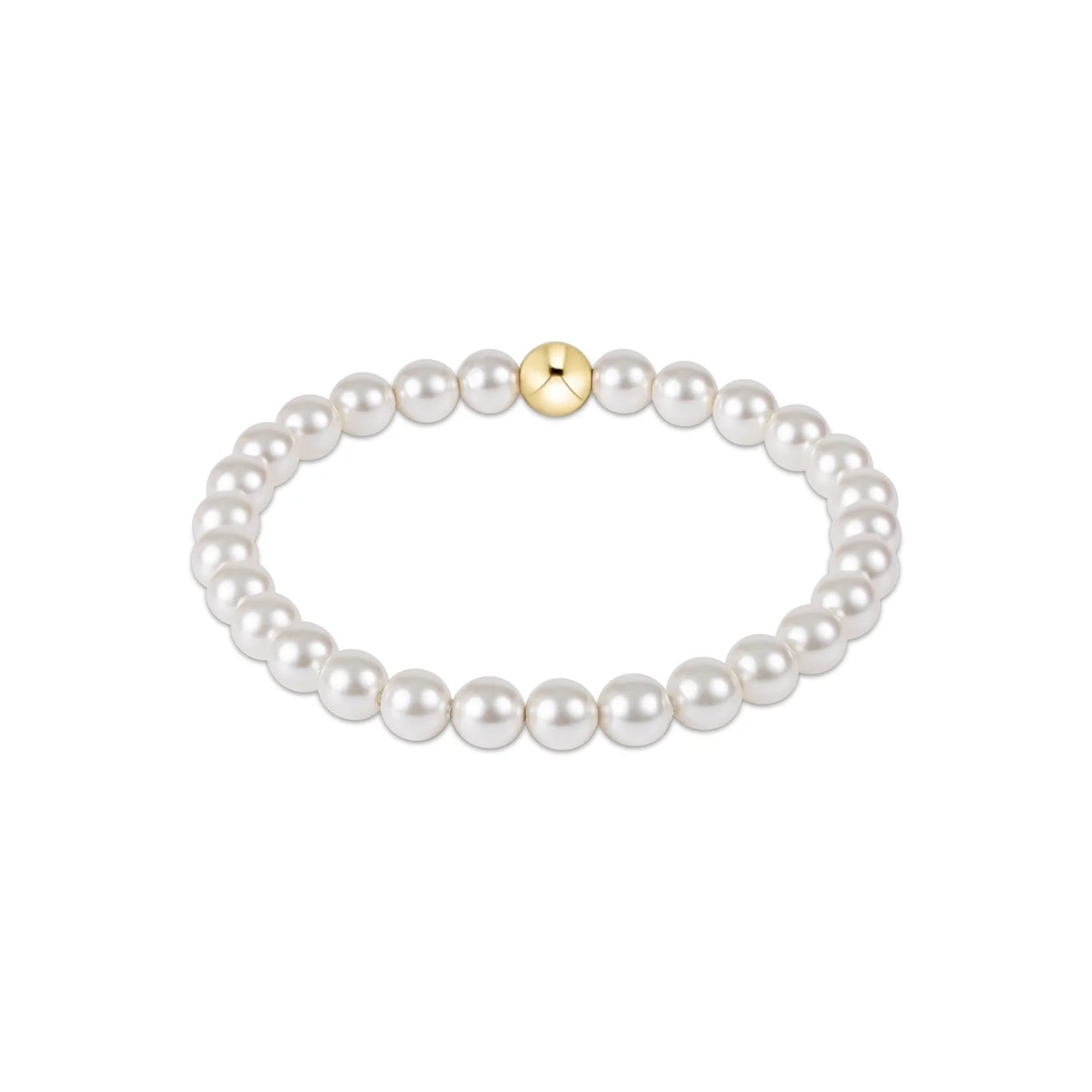 Classic Pearl 6mm Bead Bracelet