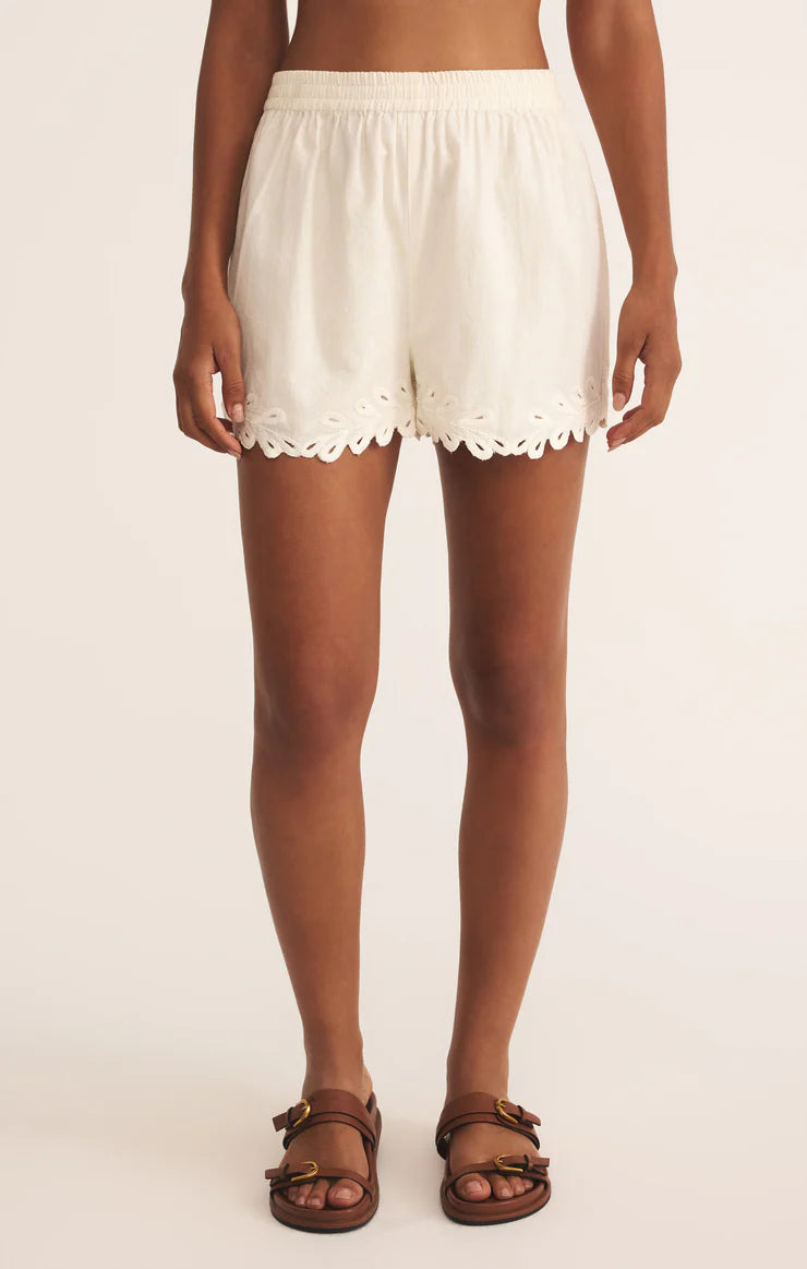 Pesaro Embroidered Linen Short