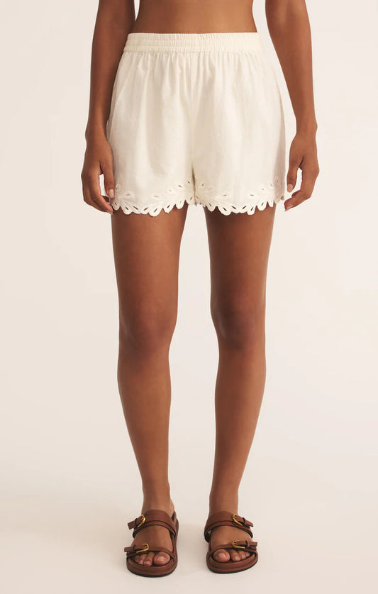 Pesaro Embroidered Linen Short