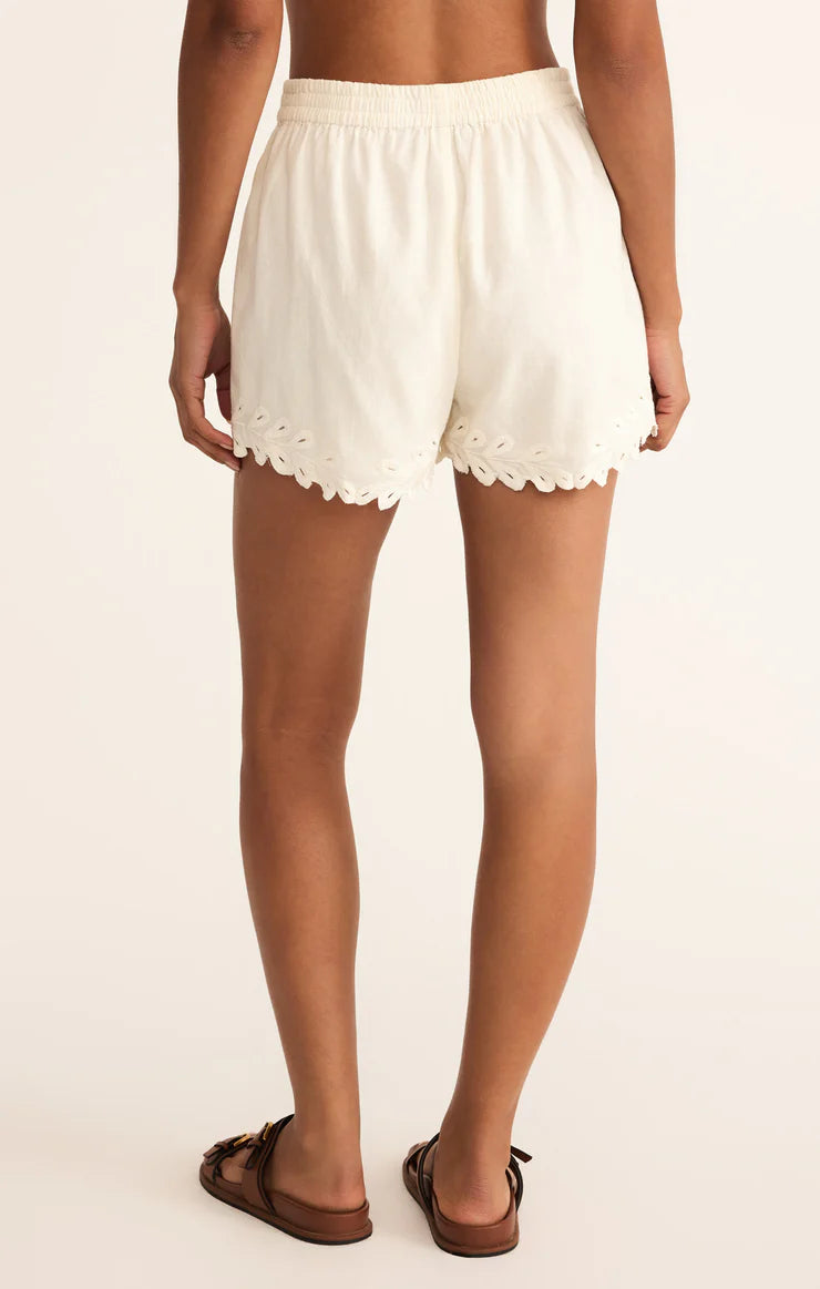 Pesaro Embroidered Linen Short