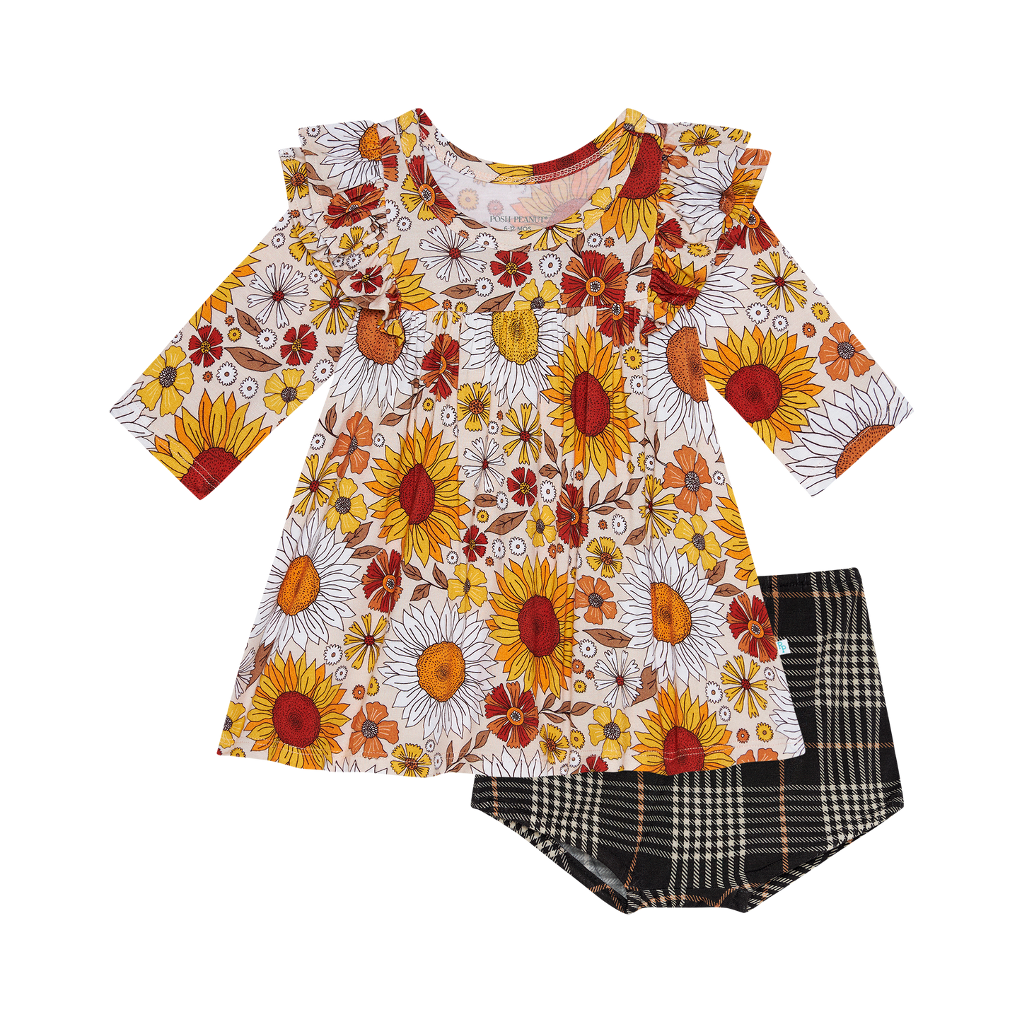 Goldie Flutter Dress & Bloomer Set