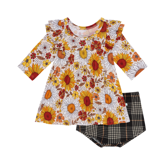 Goldie Flutter Dress & Bloomer Set
