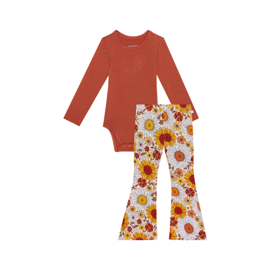 Goldie LS Bodysuit & Bell Bottom