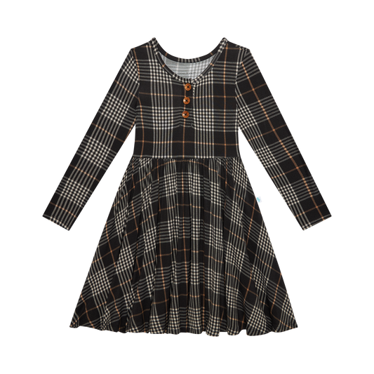 Sanders Henley Twirl Dress LS
