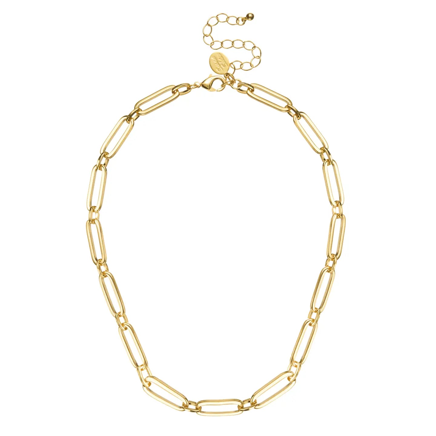 Mixed Link Paperclip Necklace