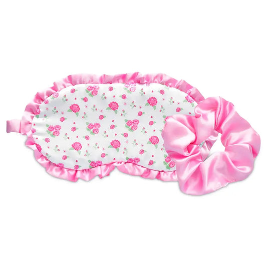 Reversible Pretty In Pink Eye Mask & Scrunchie Set -