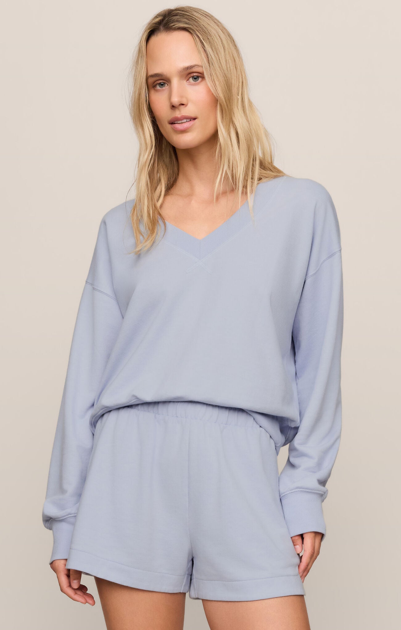 The Everyday V Neck - Skyline