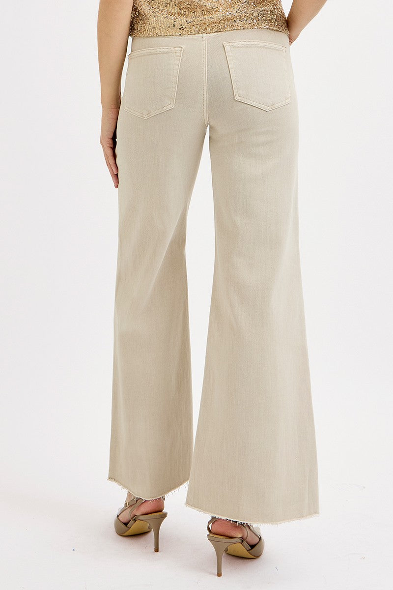 Tummy Control High Rise-Wide Leg-Palazzo Jeans